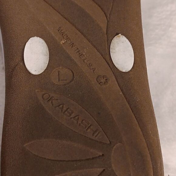 Okabashi  White Thong Sandals - Picture 5 of 6